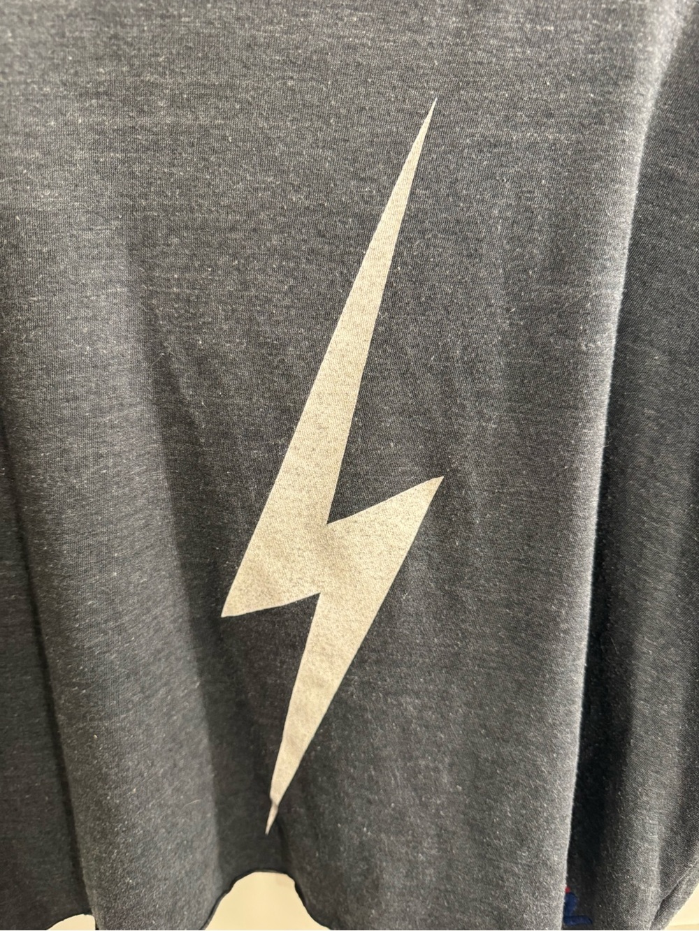 Aviator Nation Bolt boyfriend tee charcoal size XL $89 - Picture 3 of 9